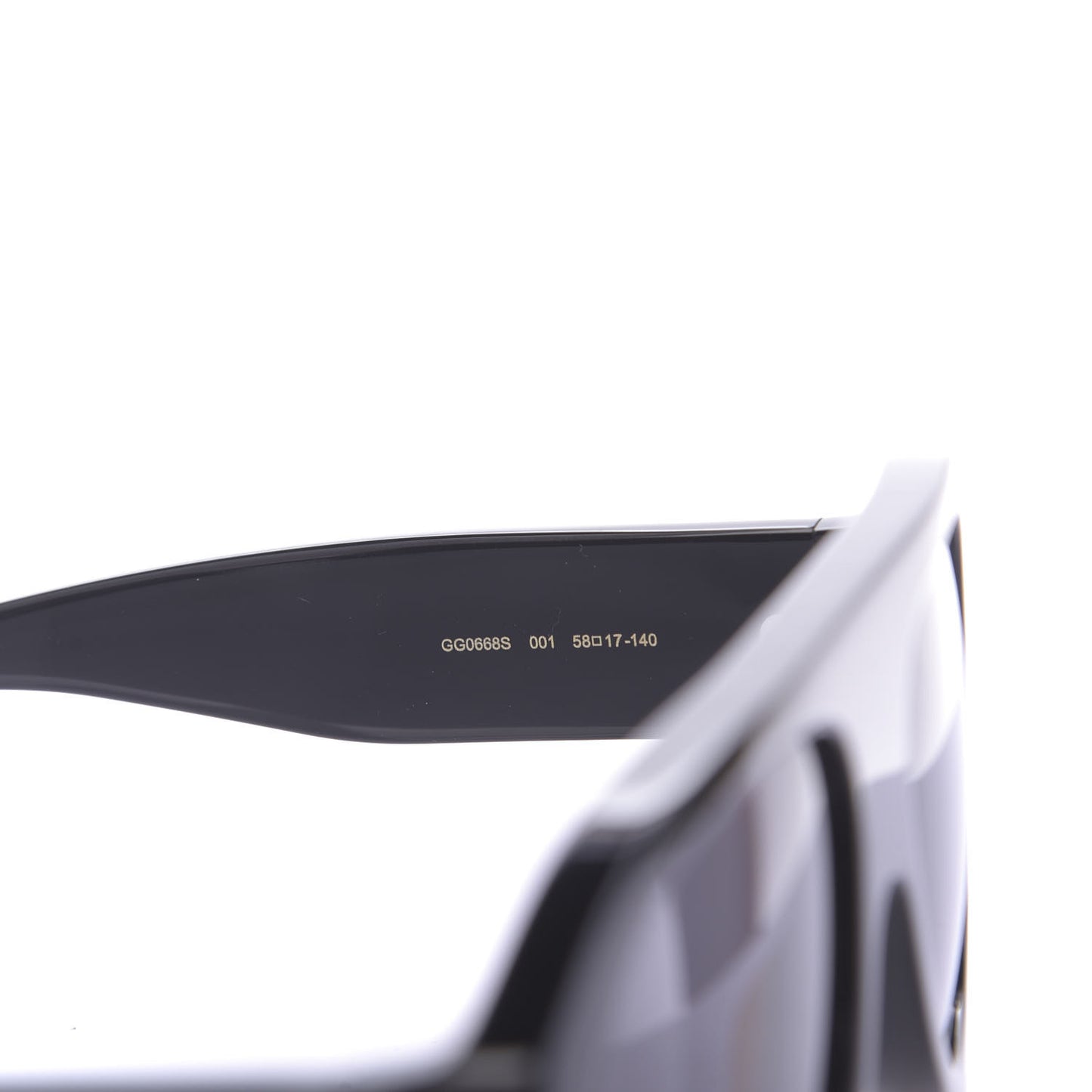 Acetate Aviator Sunglasses GG0668S Black