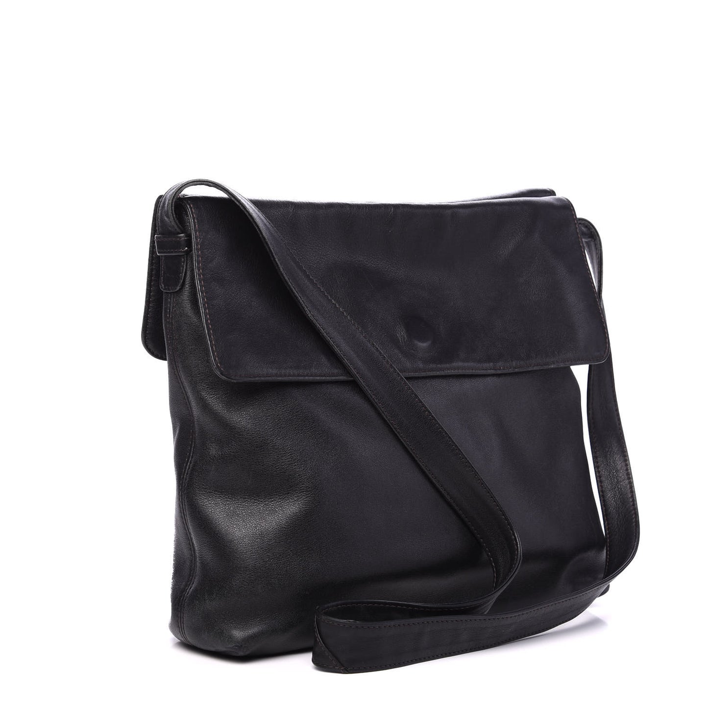 Lambskin CC Messenger Dark Brown