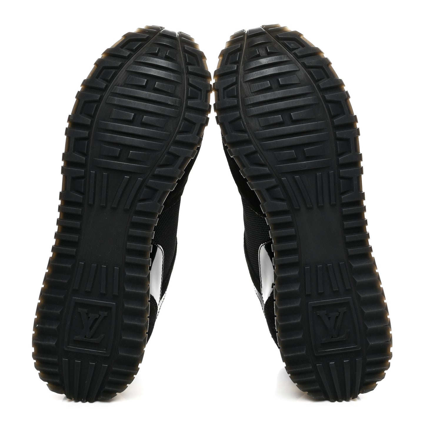 Suede Monogram Run Away Sneakers 39 Black