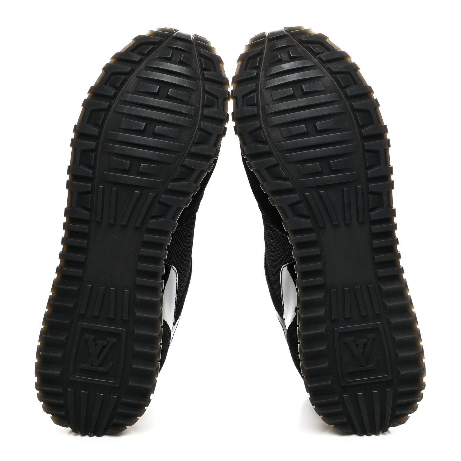 Louis Vuitton Suede Monogram Run Away Sneakers 39 Black 6 of 10