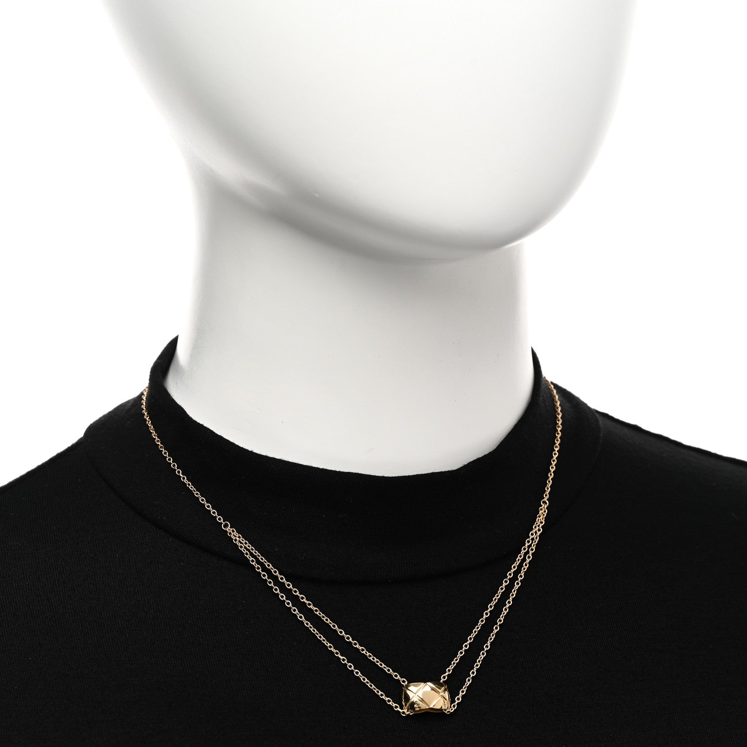 Chanel 18K Yellow Gold Coco Crush Pendant Necklace 2 of 5