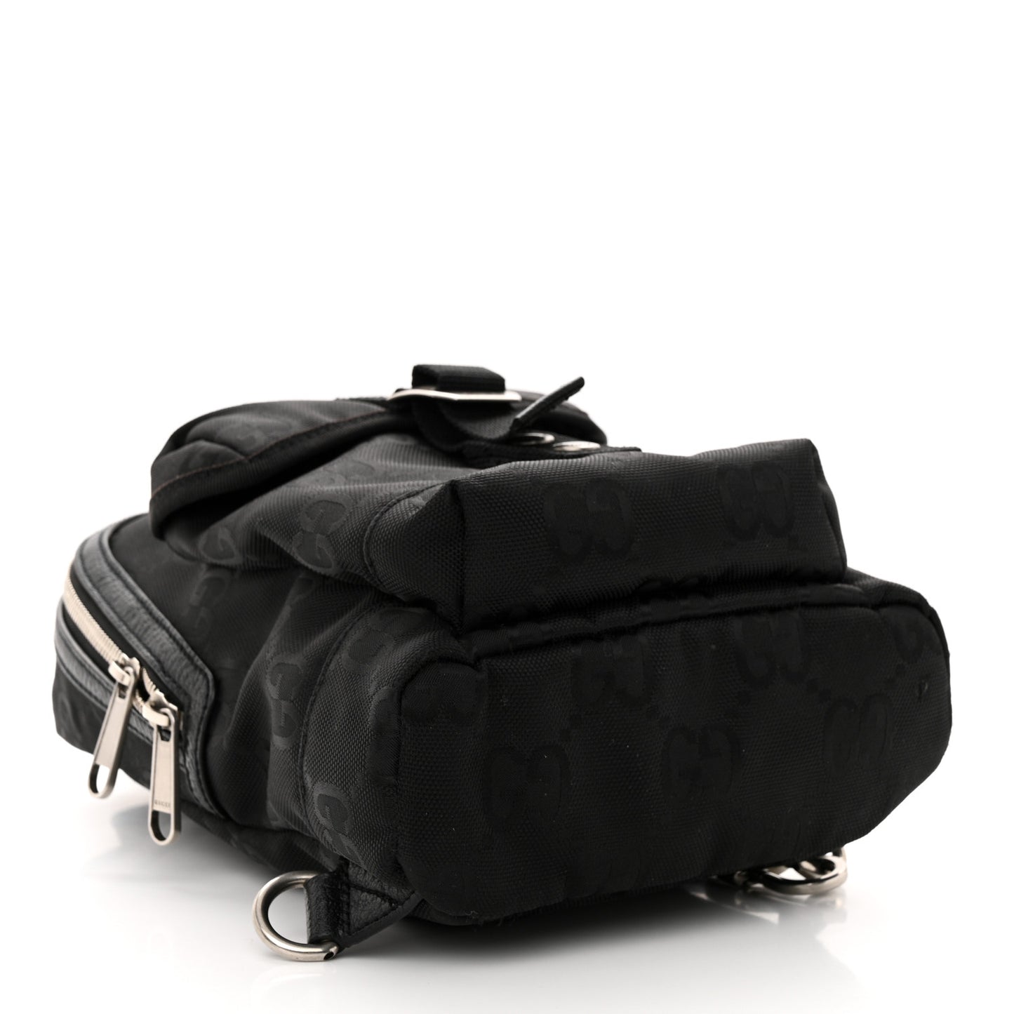 Econyl Nylon Monogram Off The Grid Sling Backpack Black