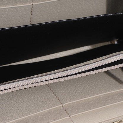 Gucci Monogram Metal Bar Zip Around Wallet Beige Ebony Off White 6 of 8