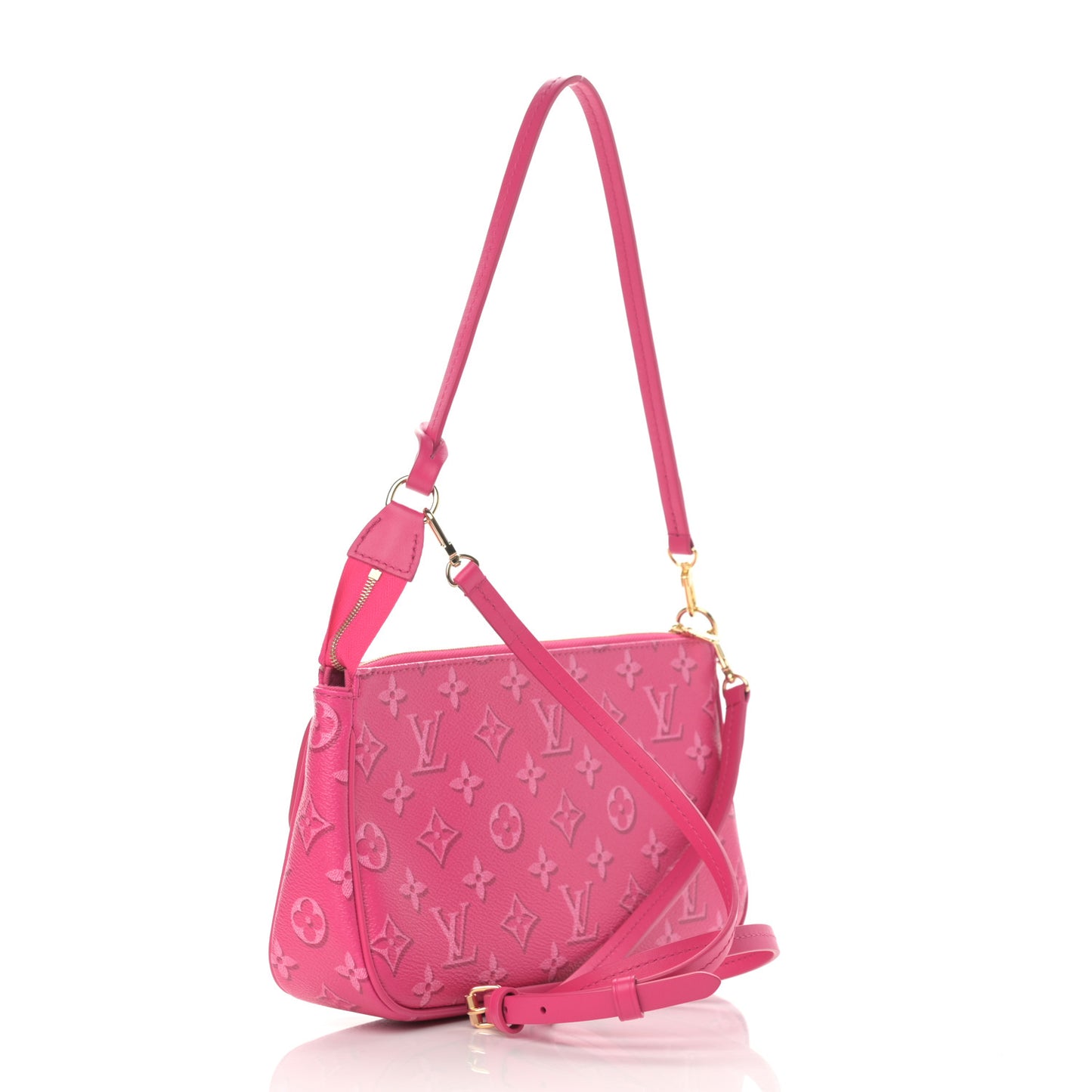 Monogram Fall For You Maxi Multi Pochette Accessories Fuchsia