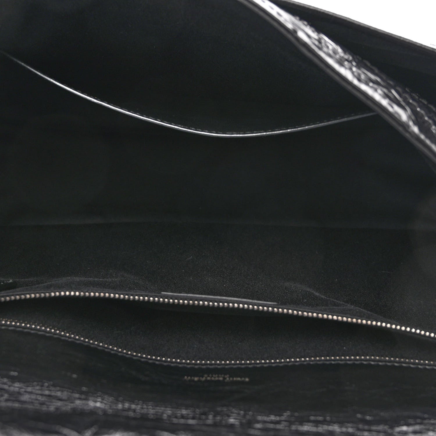Saint Laurent Crinkled Calfskin Matelasse Monogram Large Niki Chain Satchel Black 5 of 9