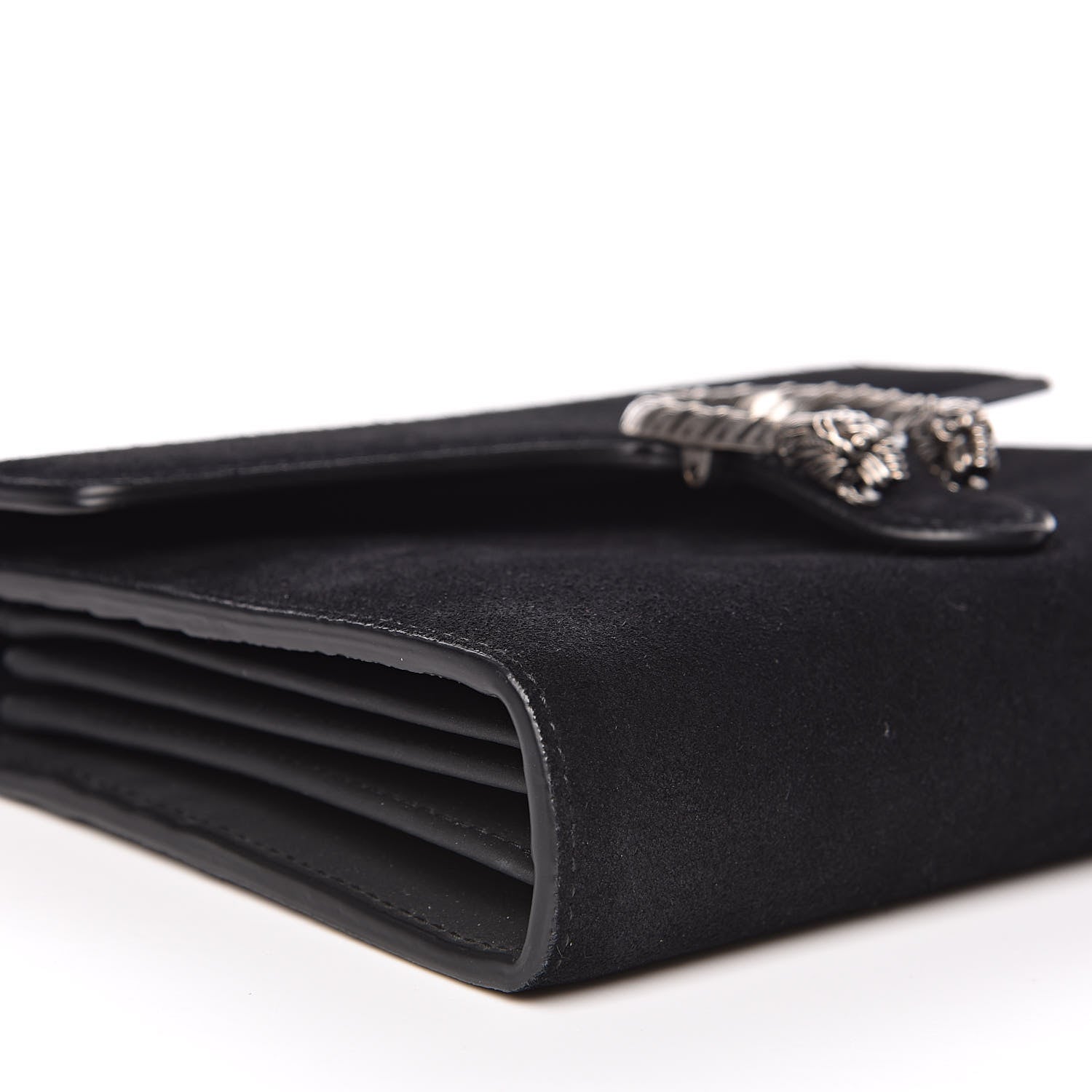 Gucci Suede Mini Dionysus Chain Wallet Black 8 of 13
