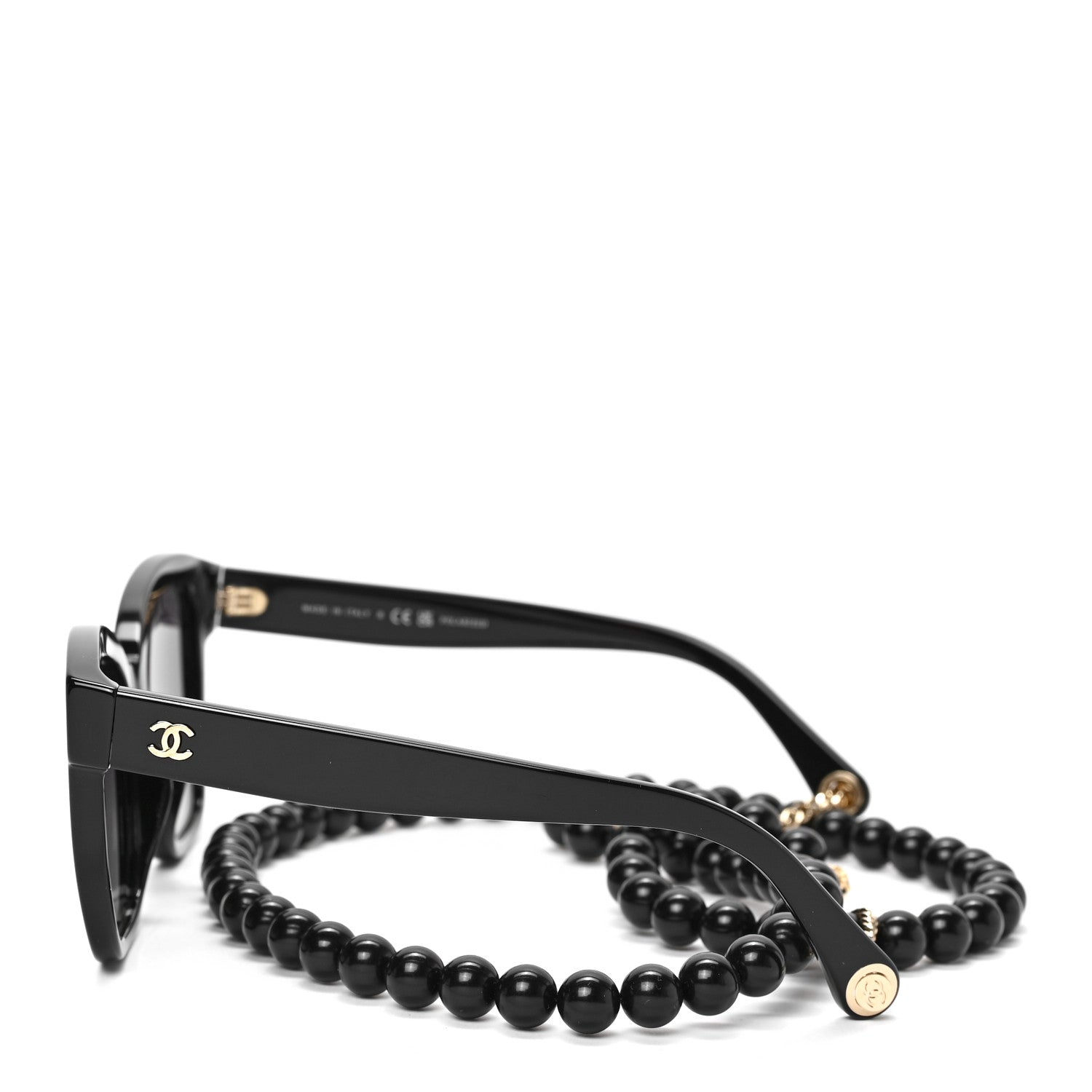 Chanel Acetate Chain Square Sunglasses 5487-A Black 3 of 6