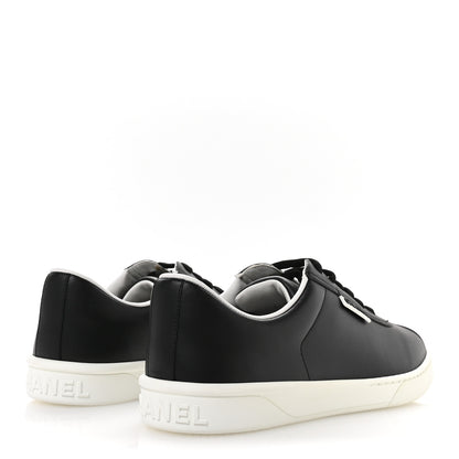 Chanel Calfskin CC Womens Sneakers 40.5 Black 5 of 9
