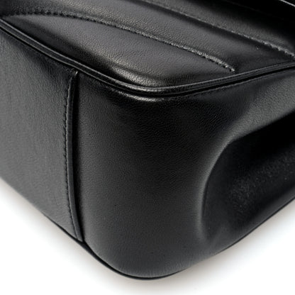 Saint Laurent Lambskin Chevron Quilted Medium Loulou Black 9 of 10