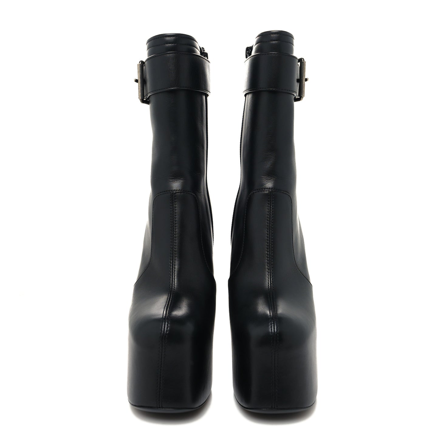 Calfskin Mina 135 Boots 38.5 Black