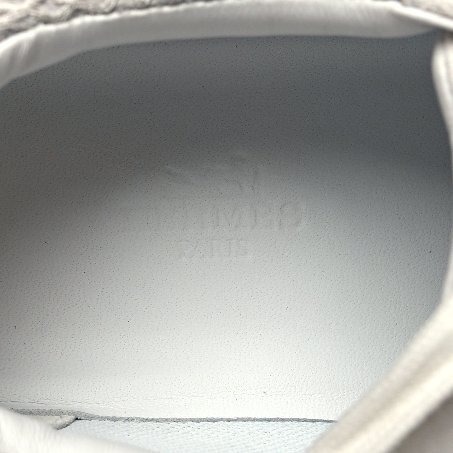 Hermes Air Mesh Suede Goatskin Bouncing Sneakers 39.5 Gris Luela 8 of 9