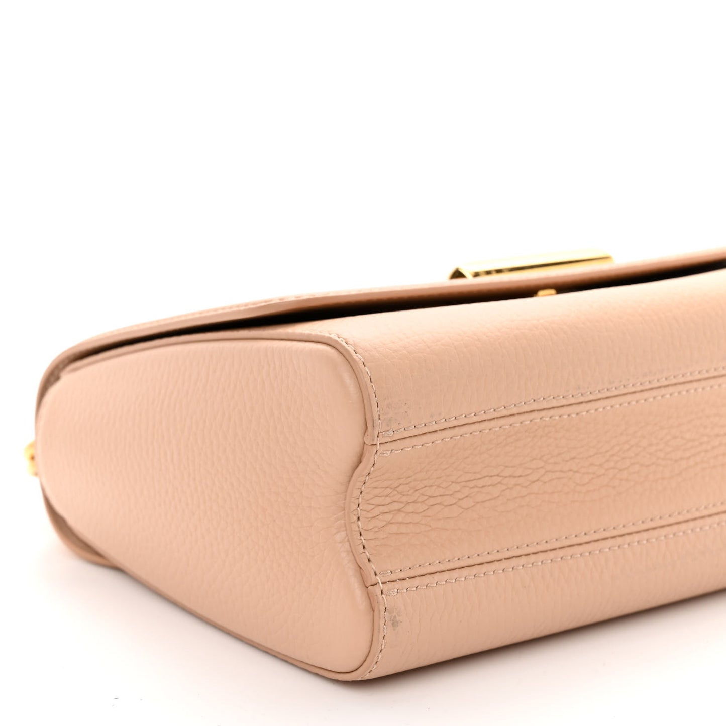 Taurillon Shearling LV Ski Twist MM Hazelnut Brown