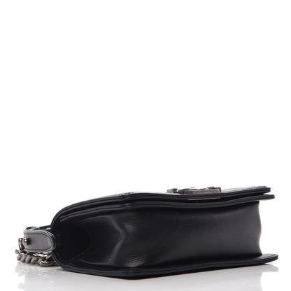 Chanel Calfskin Double Stitch Small Boy Flap Black 5 of 10