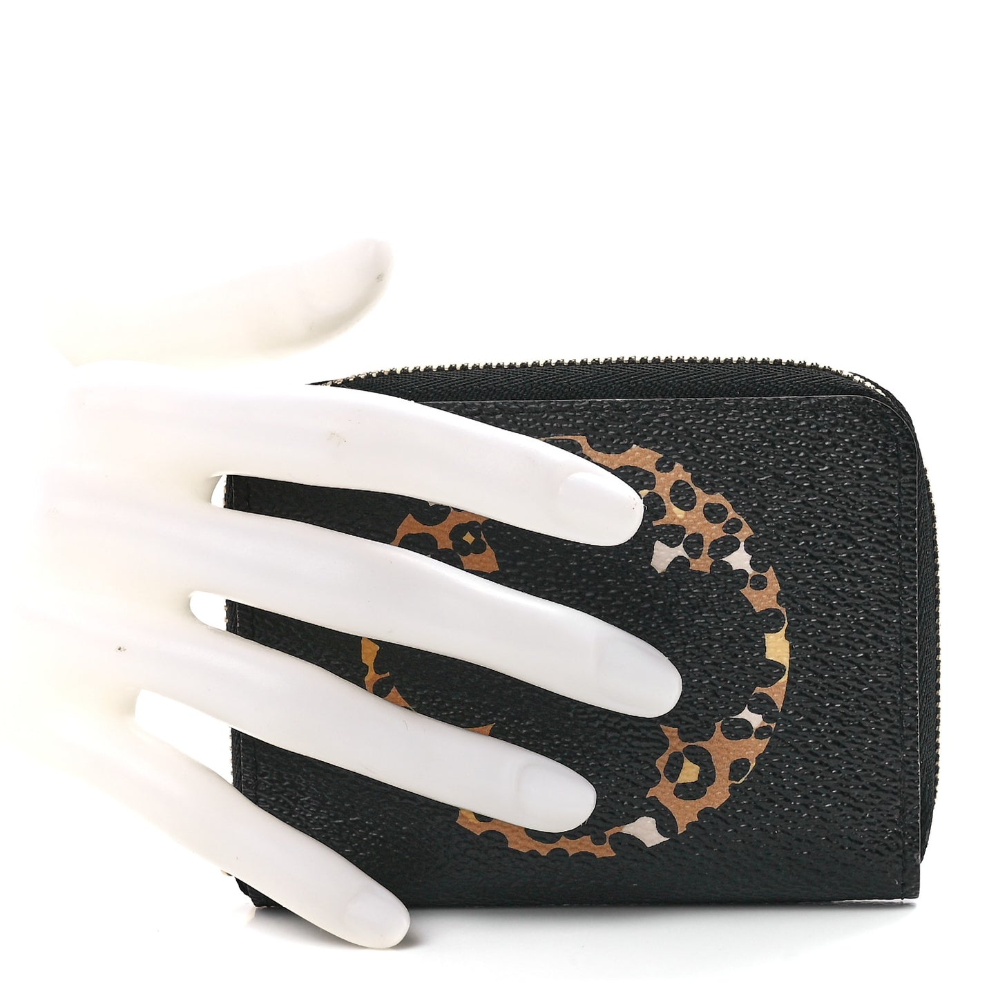 Monogram Giant Jungle Zippy Coin Purse Black