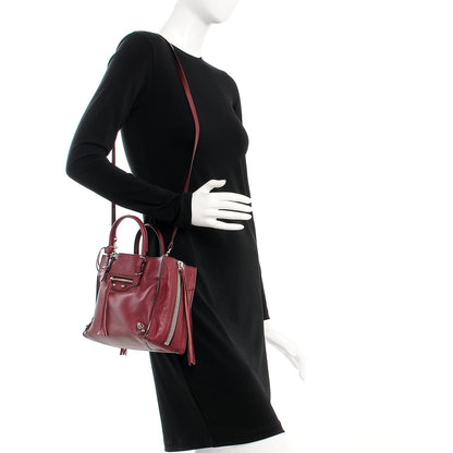 Balenciaga Veau Papier A6 Zip Around Tote Rouge Pourpre 2 of 11
