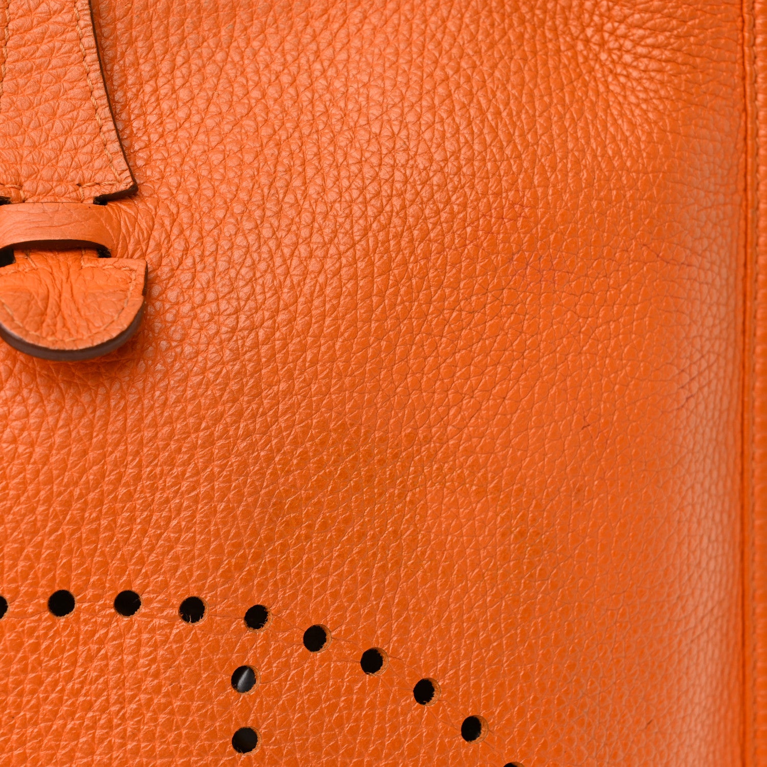 Hermes Taurillon Clemence Evelyne III PM Orange 12 of 16