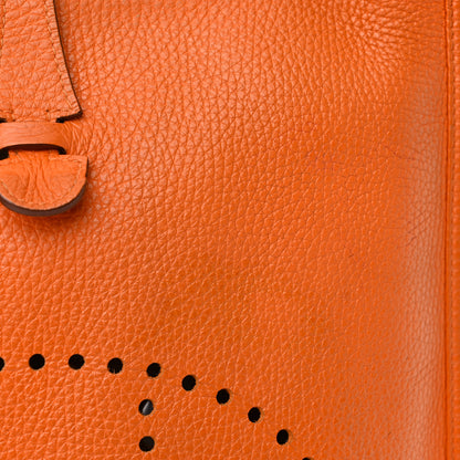 Hermes Taurillon Clemence Evelyne III PM Orange 12 of 16