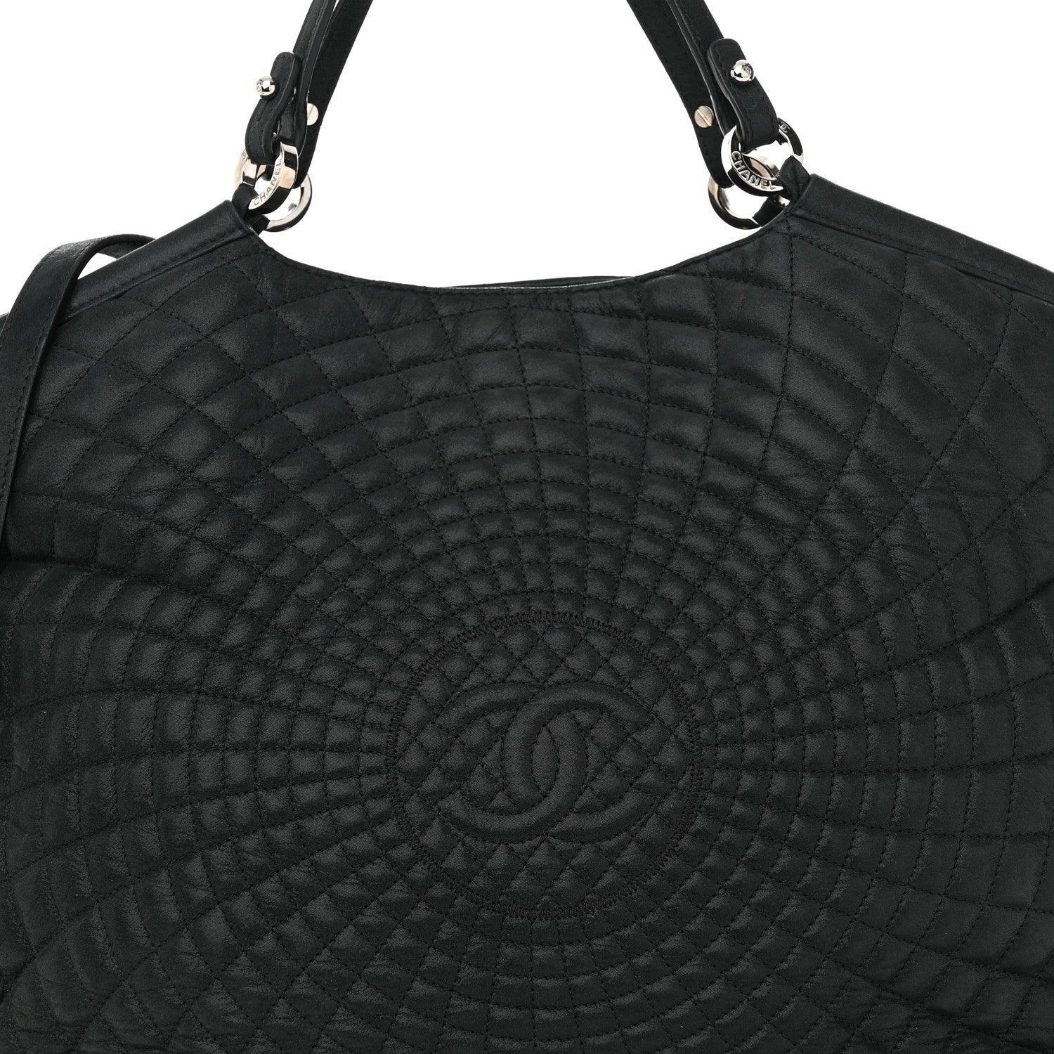 Chanel Iridescent Calfskin Large Sea Hit Tote Black 8 of 12