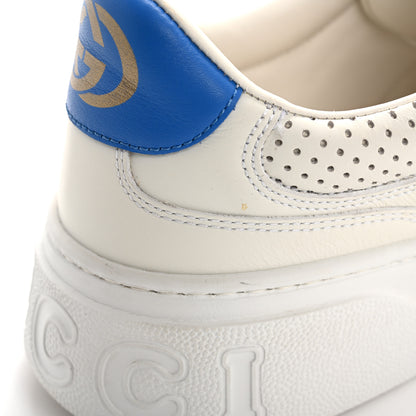 Gucci Calfskin Web Perforated Womens Platform 55mm Sneakers 40 White Bright Splash 12 of 18