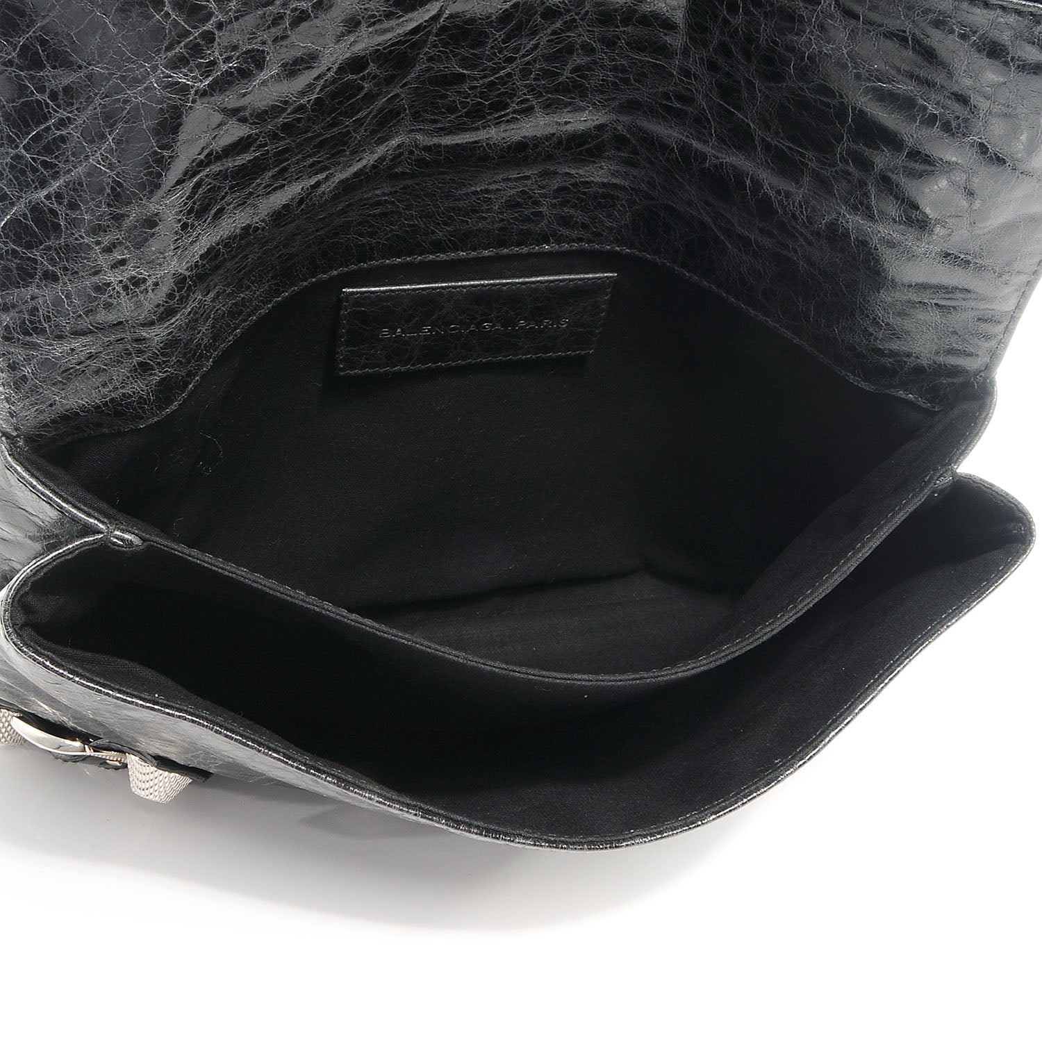 Balenciaga Agneau Giant 21 Silver Hardware Envelope Clutch Anthracite 5 of 8