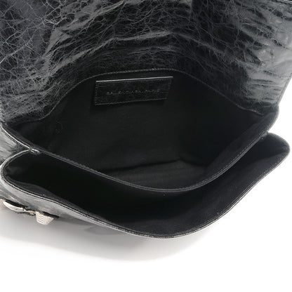 Balenciaga Agneau Giant 21 Silver Hardware Envelope Clutch Anthracite 5 of 8