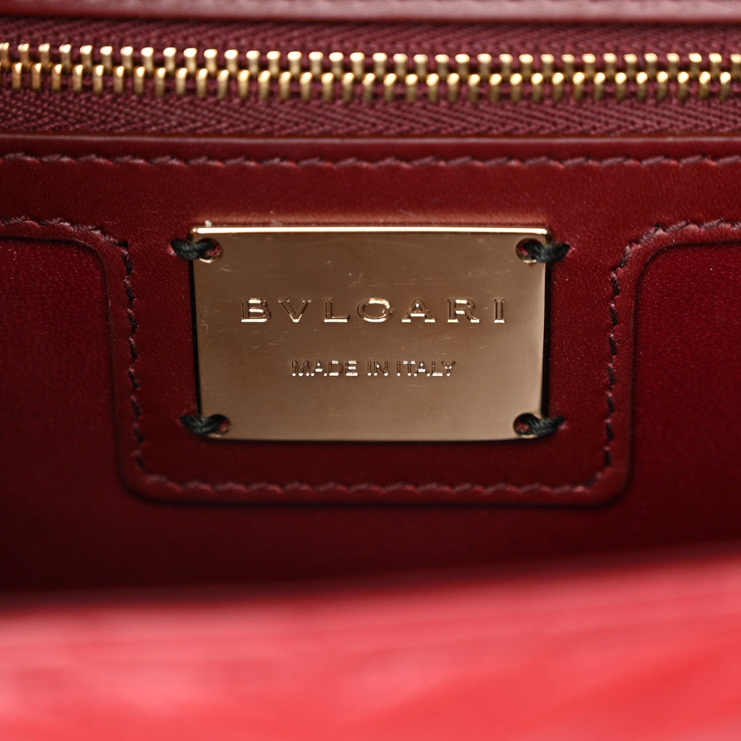 Bulgari Quilted Nappa Smooth Calfskin Serpenti Forever Diamond Blast Shoulder Bag Red Burgundy Pink 7 of 14