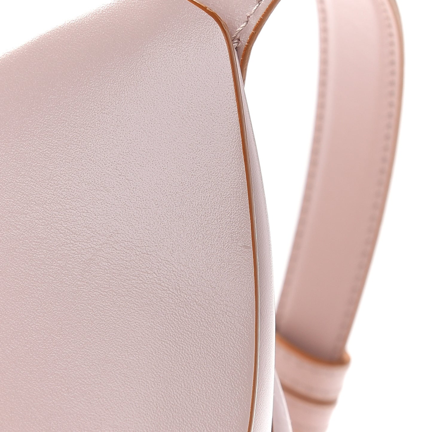 Calfskin The Curve Small Shoulder Bag Pink