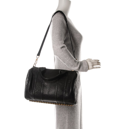 Alexander Wang Pebbled Lambskin Rocco Black Antique Brass Hardware 2 of 6