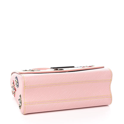 Louis Vuitton Epi Mechanical Flowers Twist Shoulder Bag MM Rose Ballerine 4 of 13