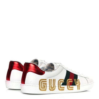 Gucci X SEGA Calfskin Ayers Mens Web Guccy Ace Sneakers 10 White 4 of 11