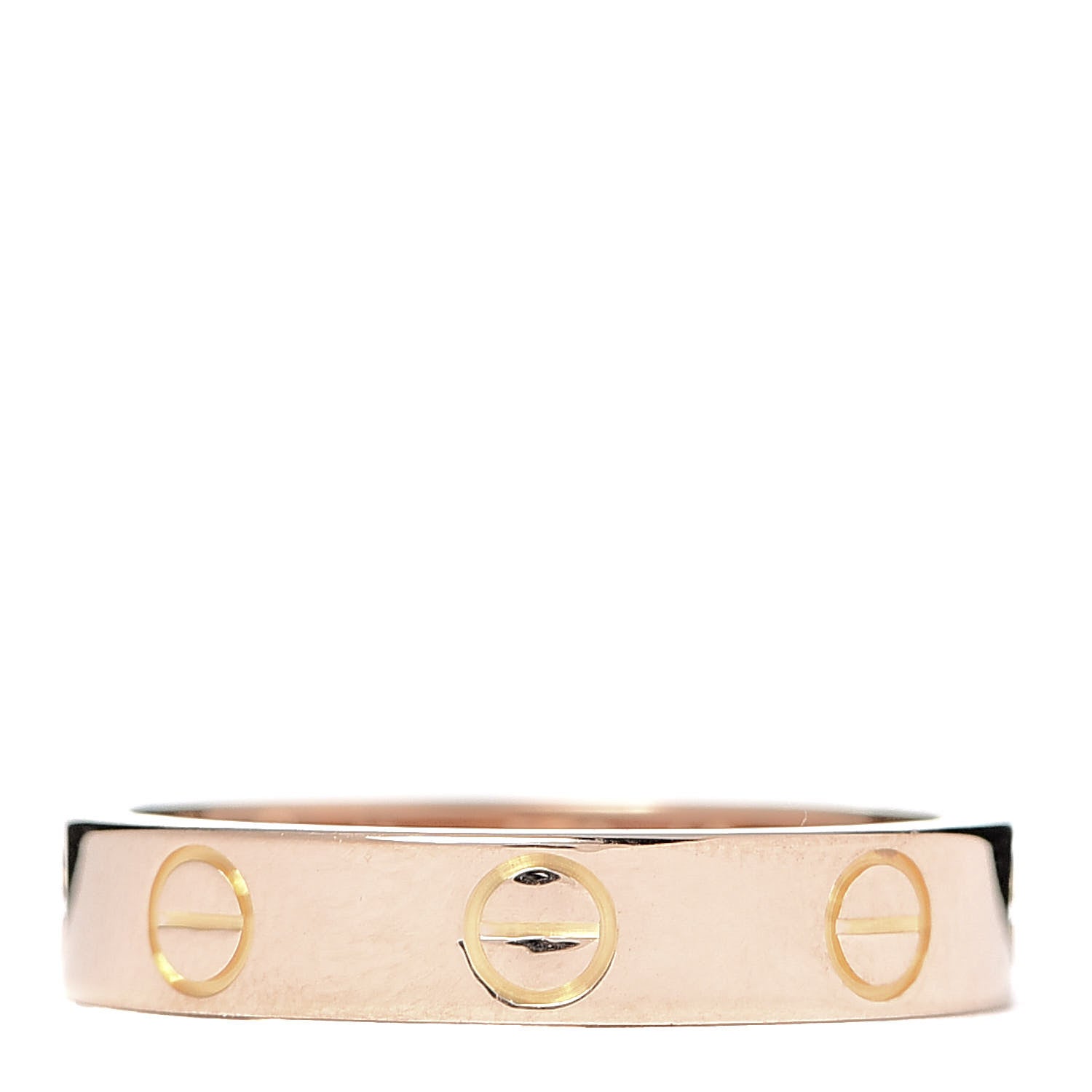 Cartier 18K Pink Gold 3.5mm LOVE Wedding Band Ring 49 4.75 1 of 5
