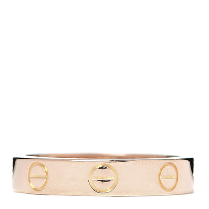 Cartier 18K Pink Gold 3.5mm LOVE Wedding Band Ring 49 4.75 1 of 5