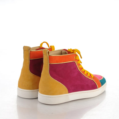 Christian Louboutin Mens Suede Nappa Rantus Orlato Sneakers 39 Multicolor 4 of 7