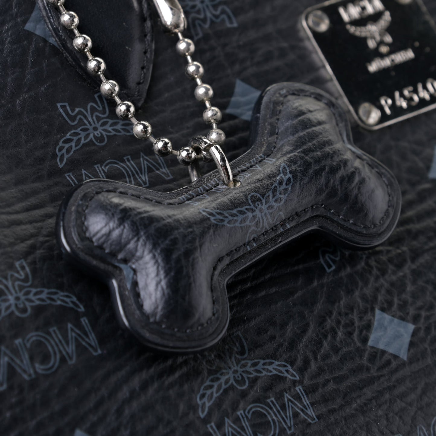 Visetos Dog Bone Shopper Tote Black