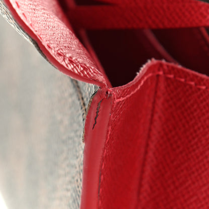 Louis Vuitton Damier Ebene Caissa Wallet Cherry 11 of 11