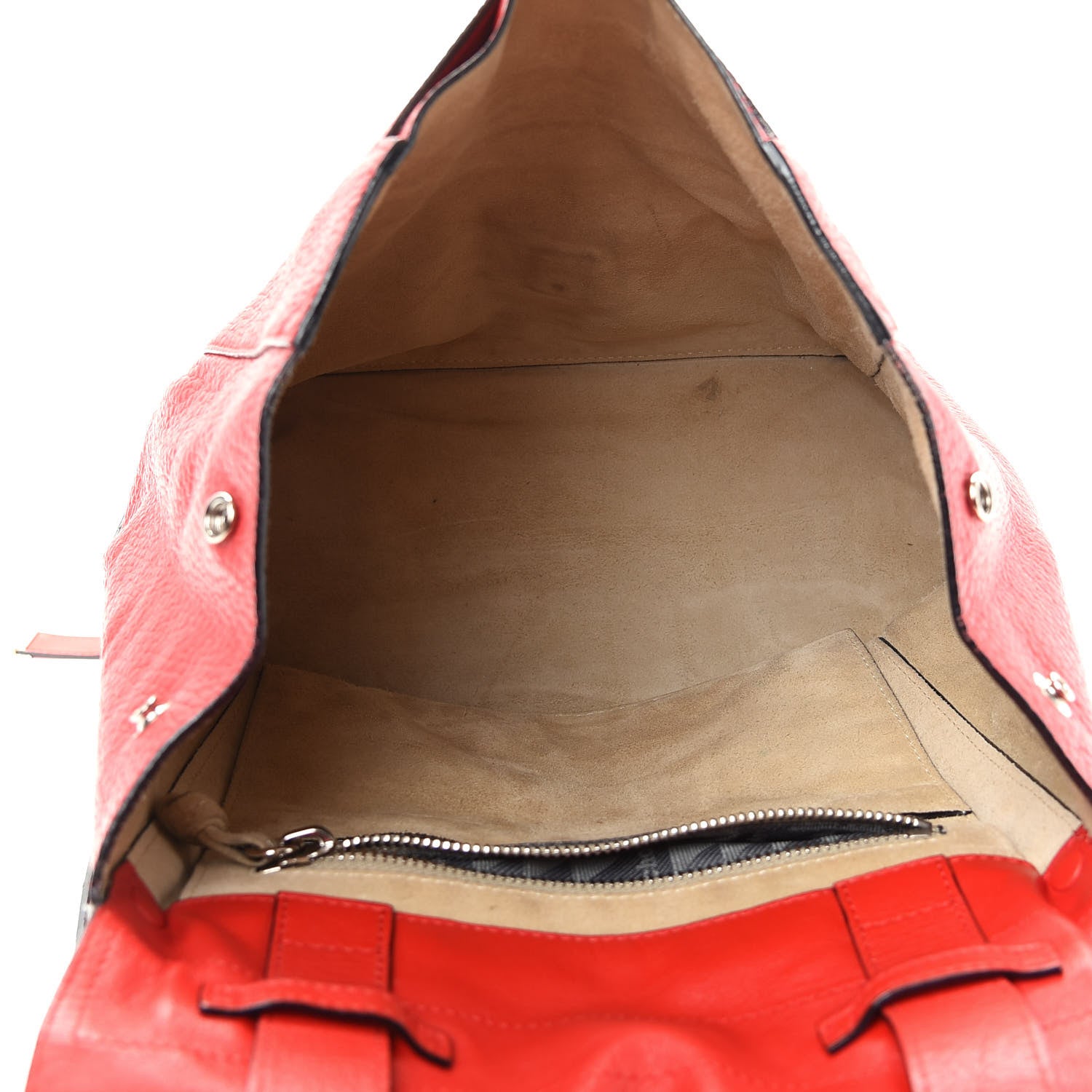 Proenza Schouler Pebbled Calfskin Small PS Courier Backpack Red 4 of 9