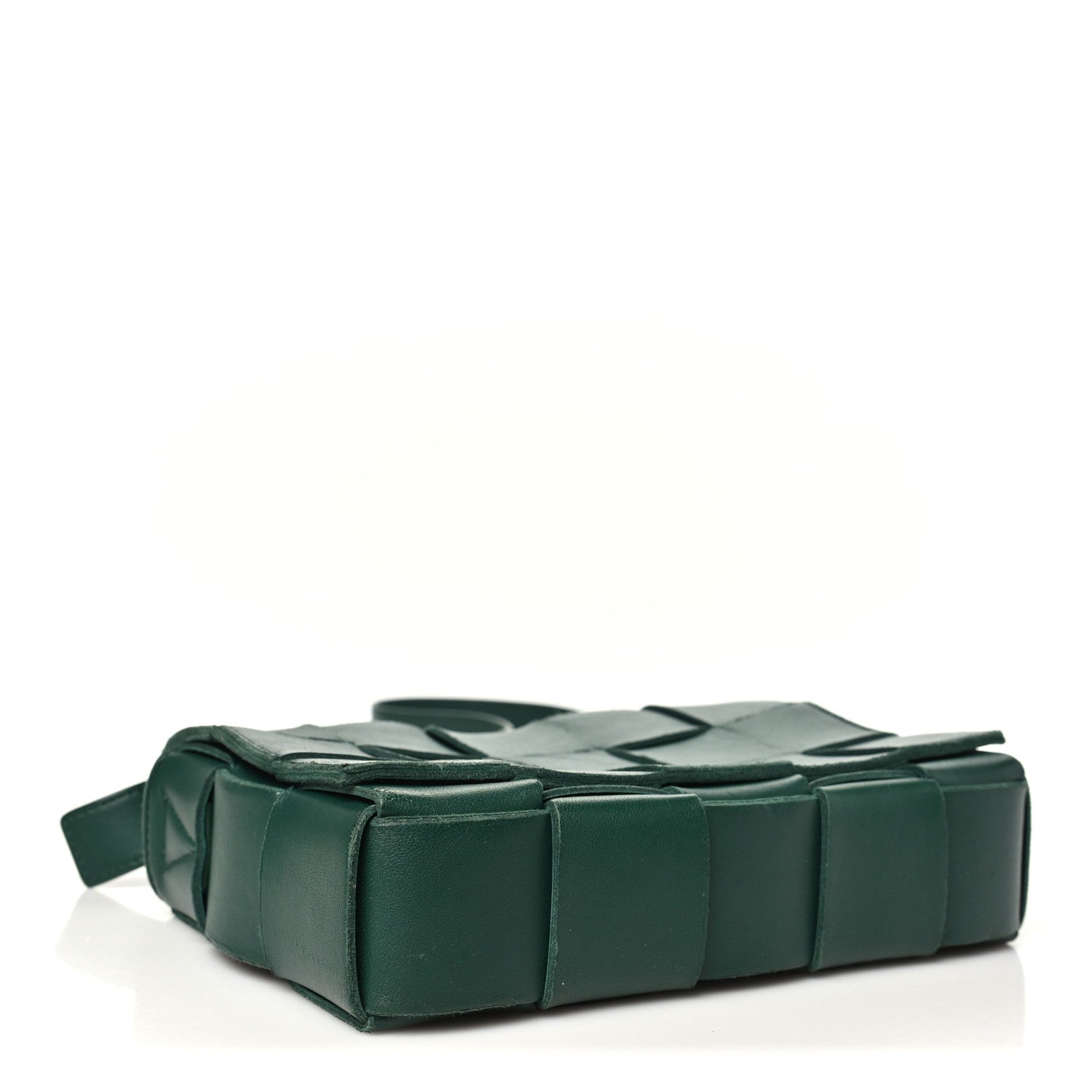 Bottega Veneta Grained Calfskin Maxi Intrecciato Cassette Crossbody Bag Raintree Green 4 of 12