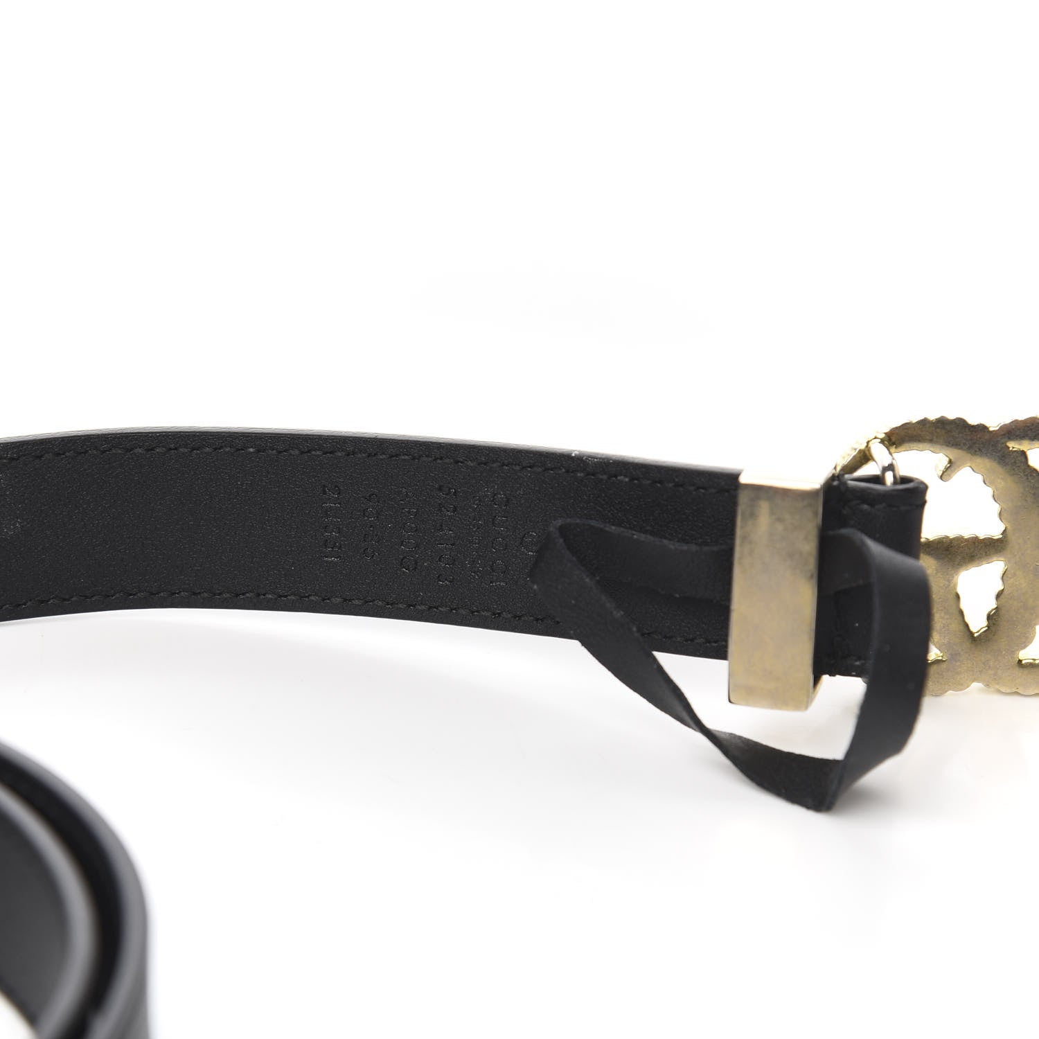 Gucci Moon Calfskin Torchon Double G 25mm Belt 90 36 Black 5 of 5