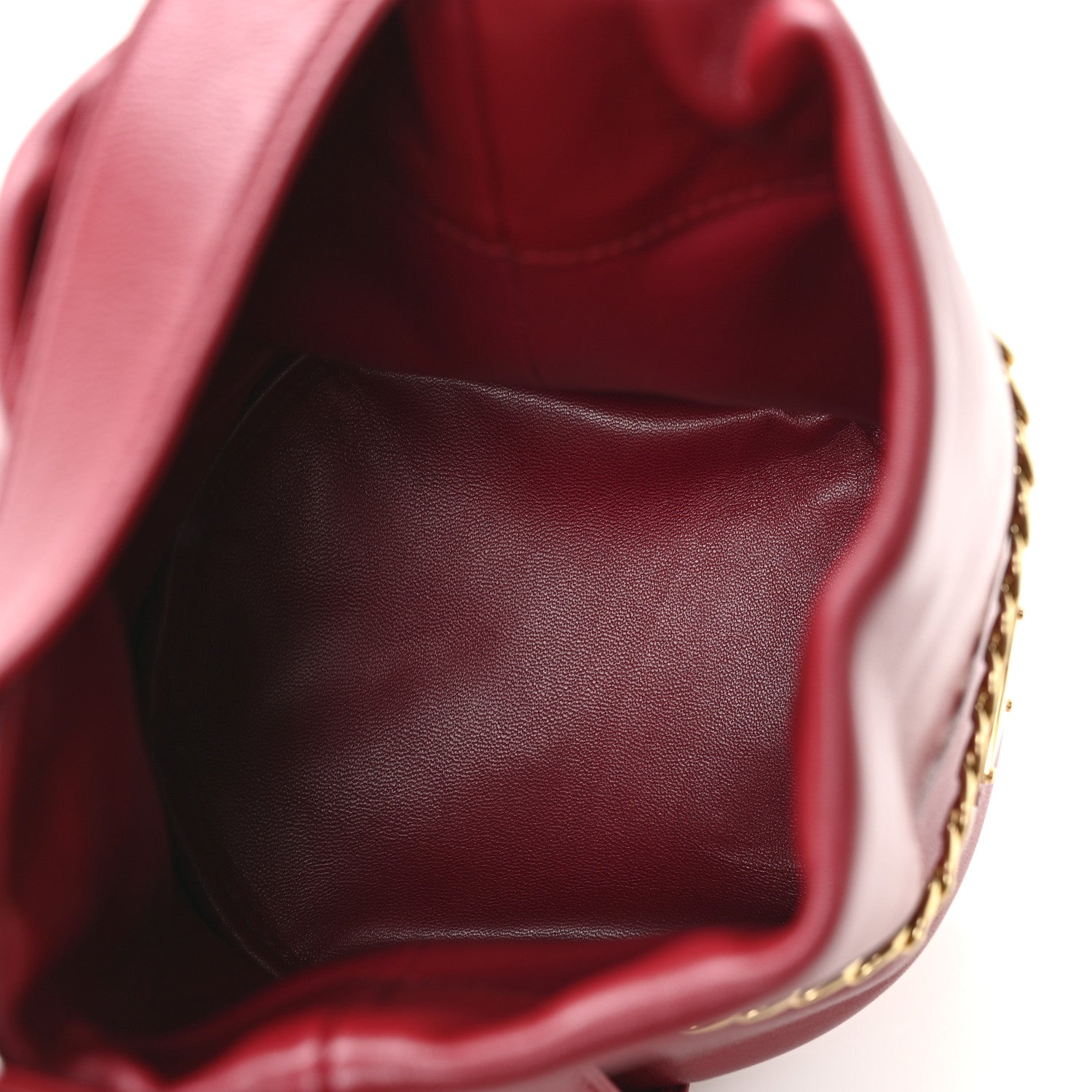Prada Nappa Petit Sac Mini Bucket Bag Cherry 5 of 10