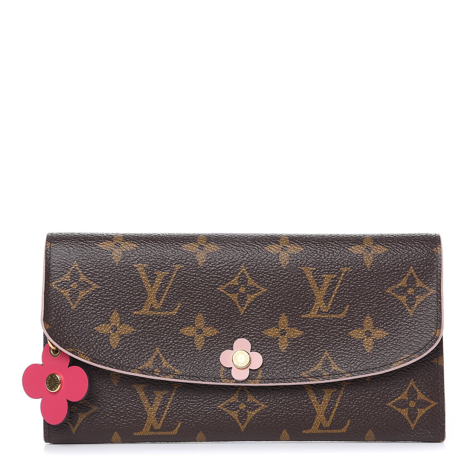 Louis Vuitton Monogram Bloom Flower Emilie Wallet 1 of 12