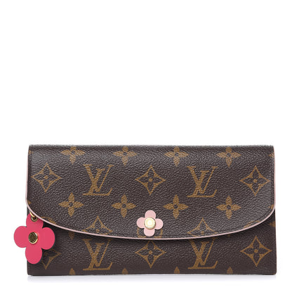 Louis Vuitton Monogram Bloom Flower Emilie Wallet 1 of 12