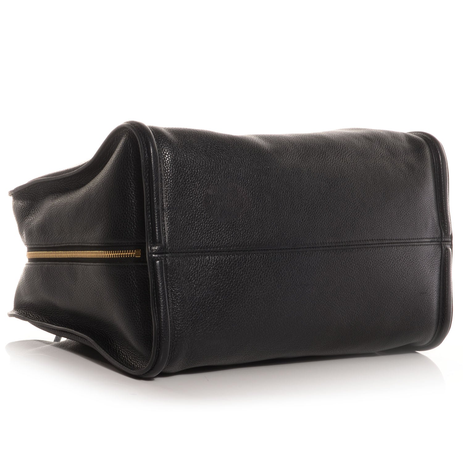 Alexander McQueen Pebbled Leather Skull Padlock Tote Black 4 of 10