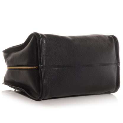 Alexander McQueen Pebbled Leather Skull Padlock Tote Black 4 of 10