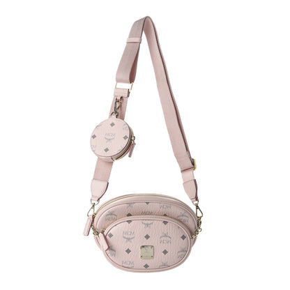 MCM Visetos Small Aren Multifunction Crossbody Pouch Powder Pink 1 of 10