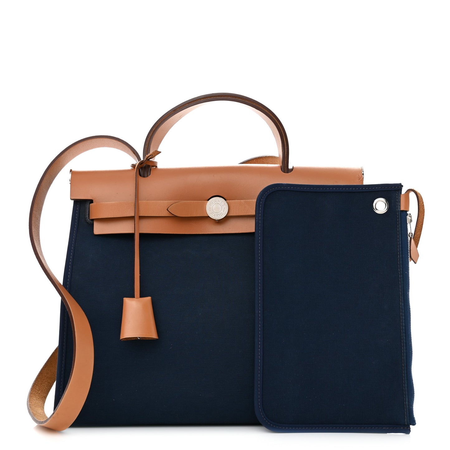 Vache Hunter Toile Herbag Zip 31 PM Bleu De Malte Natural