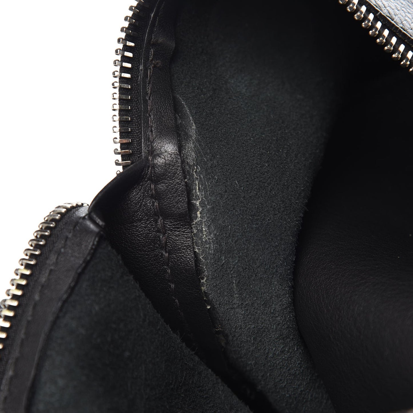 Pebbled Calfskin Medium Zip Hobo Black