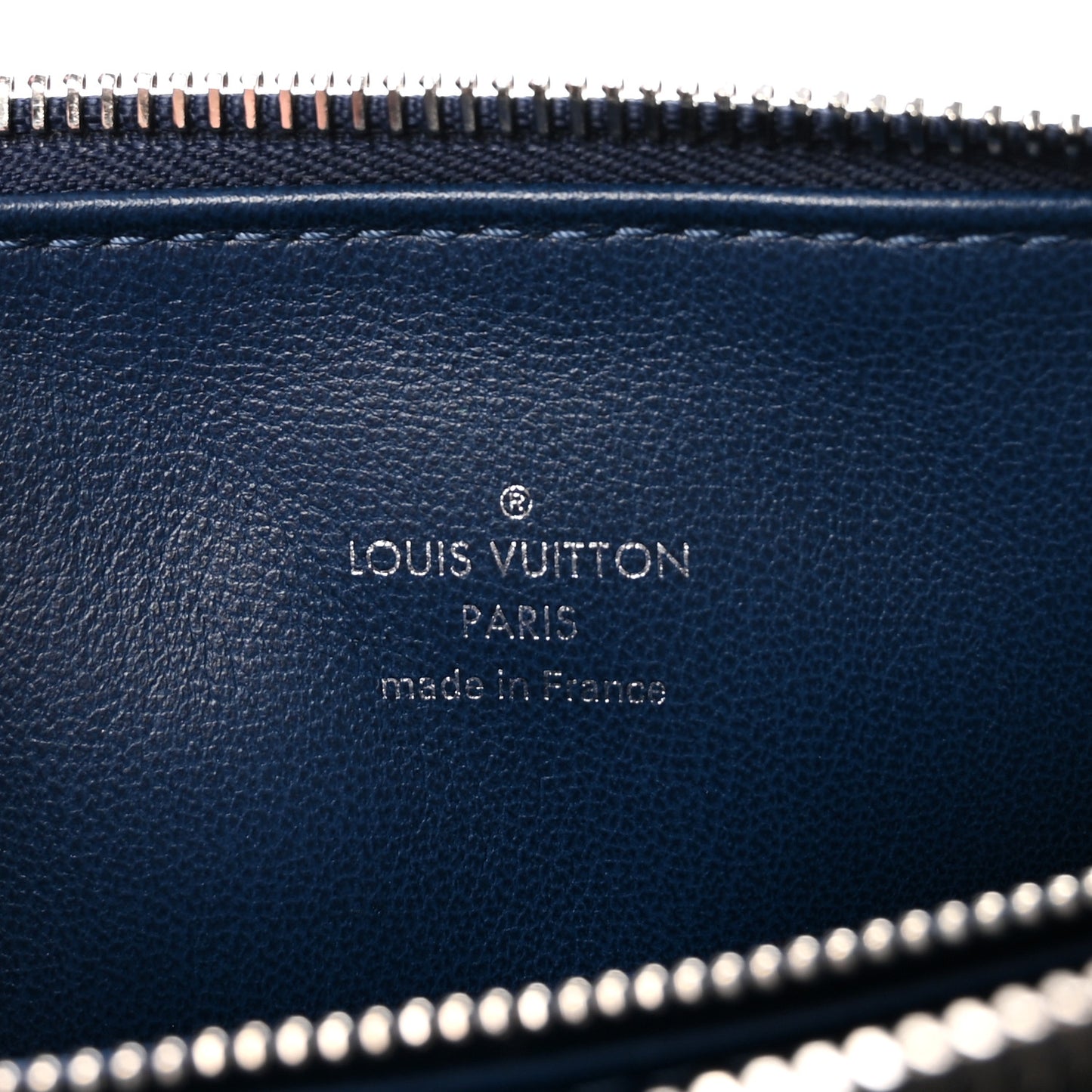 Lambskin Embossed Monogram Coussin PM Navy