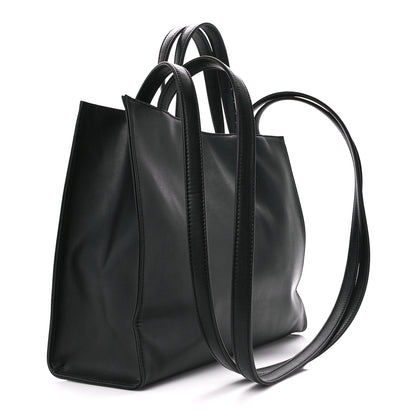 Telfar Vegan Leather Medium Shopping Bag Black 3 of 11