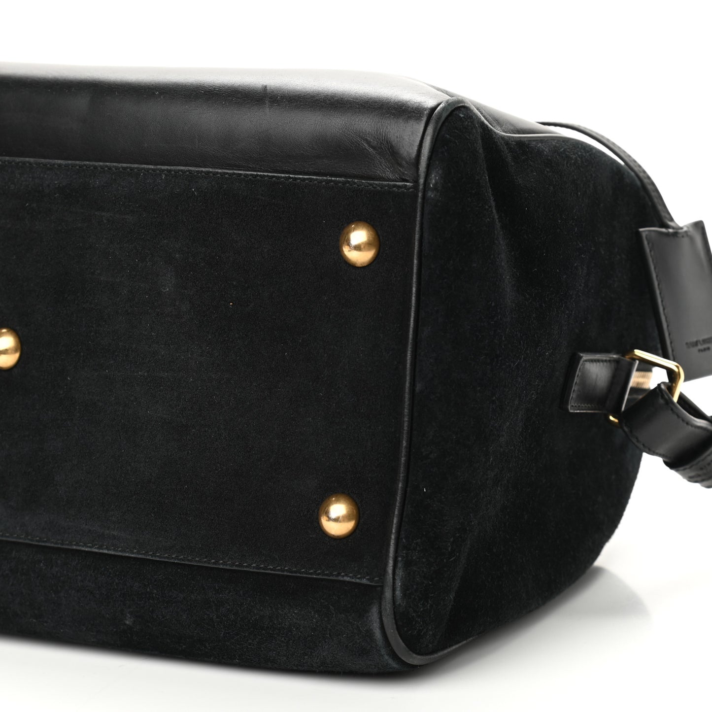 Calfskin Suede Classic Duffle 6 Black