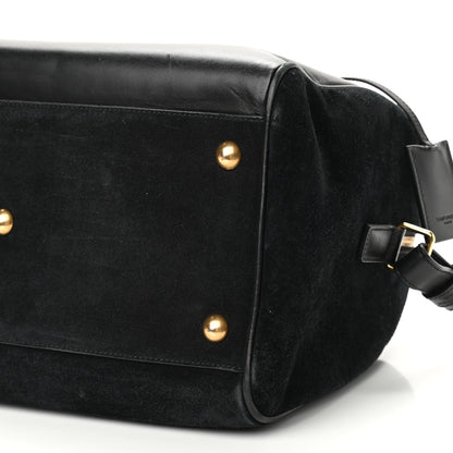 Saint Laurent Calfskin Suede Classic Duffle 6 Black 10 of 10